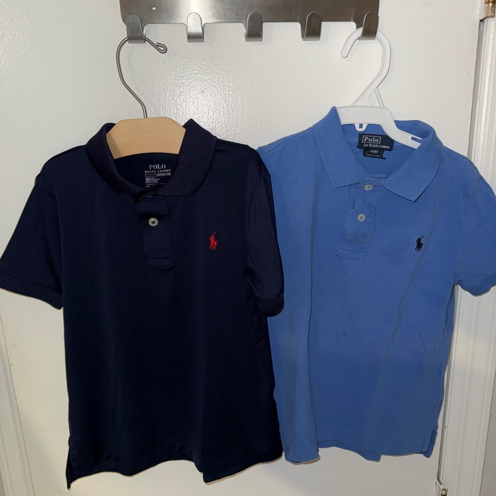 Ralph Lauren Kids' Polo Shirts in Navy and Light Blue